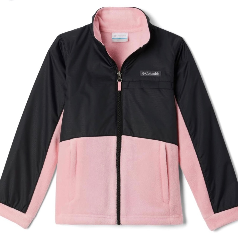 Columbia Pink and Black Fleece Jacket